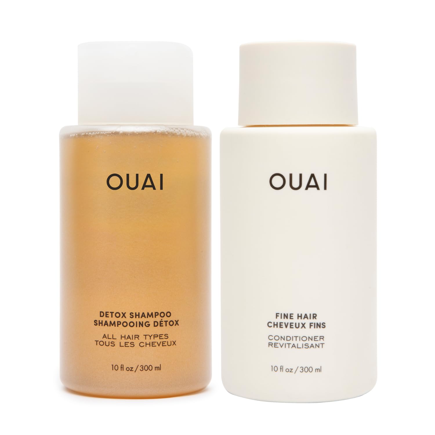 OUAI Detox Shampoo & Fine Hair Conditioner Bundle - Clarifying Shampoo for Build Up, Dirt, Oil, Product and Hard Water & Volumizing Conditioner for Fine Hair (2 Count) OUAIAu supplements