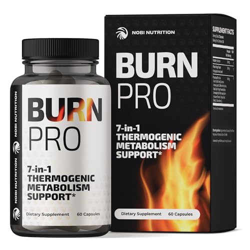 Burn Pro 7-in-1 Thermogenic Metabolism Booster | Weight Management Support Supplem Nobi NutritionUS supplements