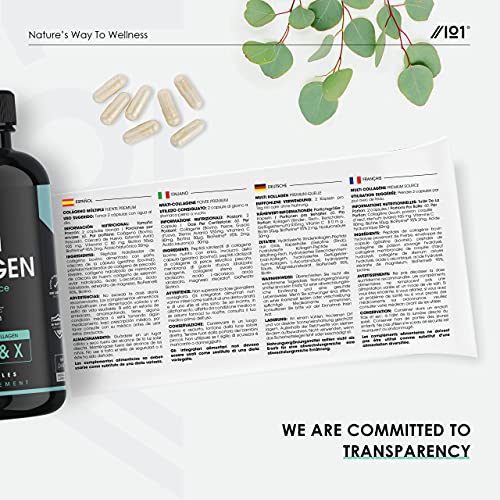Multi Collagen Protein Capsules - Types I, II, III, V & X - Wild Caught Marine, Grass Fed Bovine, Eggshell & Free-Range Chicken Collagen Powder Revive NaturalsAu supplements