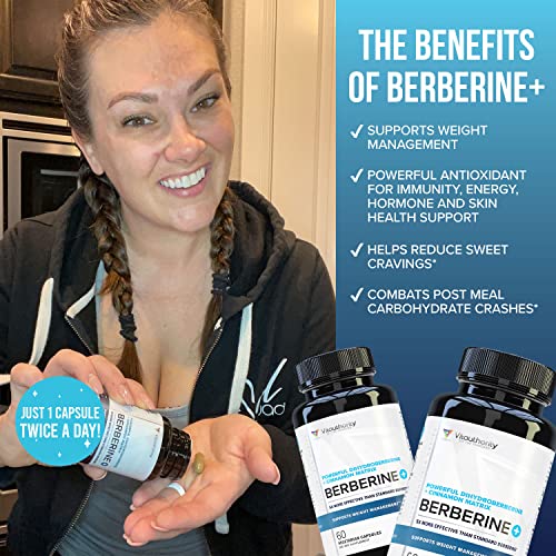 Vitauthority Extra Strength Berberine with Ceylon Cinnamon High Absorption VitauthorityUS supplements