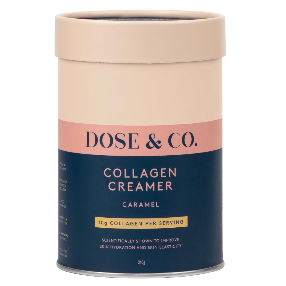 Dose & Co Collagen Creamer in Caramel Flavour - 340g Powder Supplement DOSE & COAu supplements