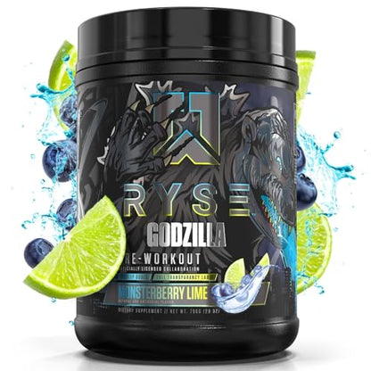 Ryse Noel Deyzel x Godzilla Pre Workout | Intense Pumps, Energy, & Focus | Citrulline & Beta RYSE Up SupplementsUS supplements