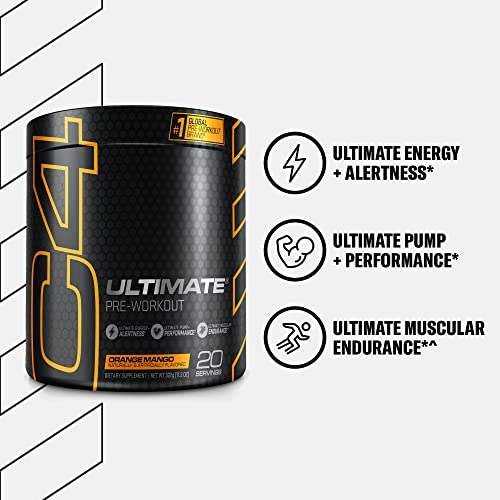 Cellucor C4 Ultimate Pre Workout Powder Orange Mango - Sugar Free Preworkout CellucorUS supplements