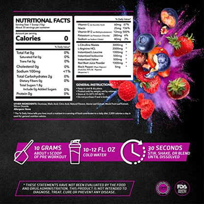 PrimeGENIX Stimulant-Free Pre Workout Powder for Men and Women - Energy Boost Drink PrimeGENIXUS supplements