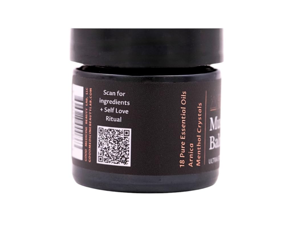 Muscle Balm - Relieves Sore Muscles and Joints, Ease and Soothe Discomfort Due to Muscle and Joint Soreness and Aches. Ultra Relief Formula (1 Ounce) GOOD MEDICINE INTUITIVE SKINCAREAu supplements