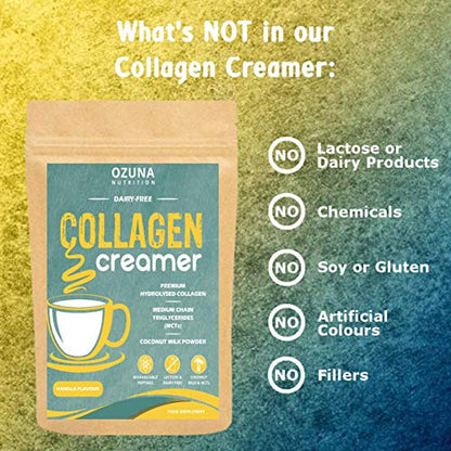 Collagen Coffee Creamer | Keto & Paleo | Premium Hydrolysed Collagen Peptides & Coconut MCT OZUNA NUTRITIONUS supplements