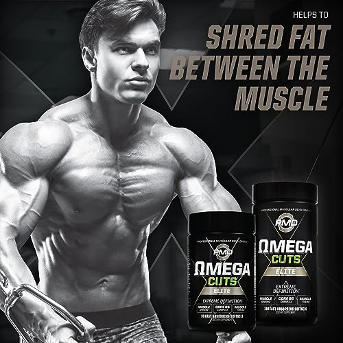 PMD Sports Omega Cuts Elite Fat Loss-Muscle Defining Formula - Omega Fatty Acids PMDUS supplements
