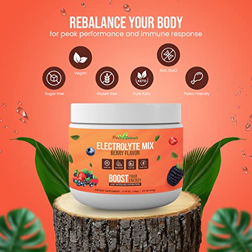 Electrolyte Powder - Refreshing Workout Recovery Electrolytes, Sugar Free, Gluten Free Pride Naturals, IncUS supplements