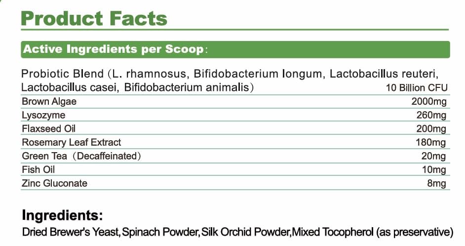 Vetriuntrix Dog Dental Powder, Dental Powder for Dogs Teeth Cleaning and Breath Fresh, Dog Teeth Cleaning Powder with Natural Plants Ingredients and Postbiotics, 200g VetriuntrixAu supplements