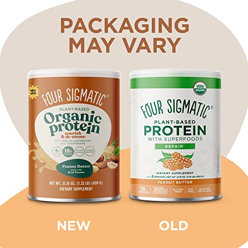 Four Sigmatic Organic Plant-Based Protein Powder Peanut Butter Protein with Lion’s Mane Four SigmaticUS supplements