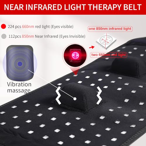 TUOYR Cordless Red Light Therapy Belt for Back Pain Relief with 10000mAH Power Bank TUOYRAu supplements