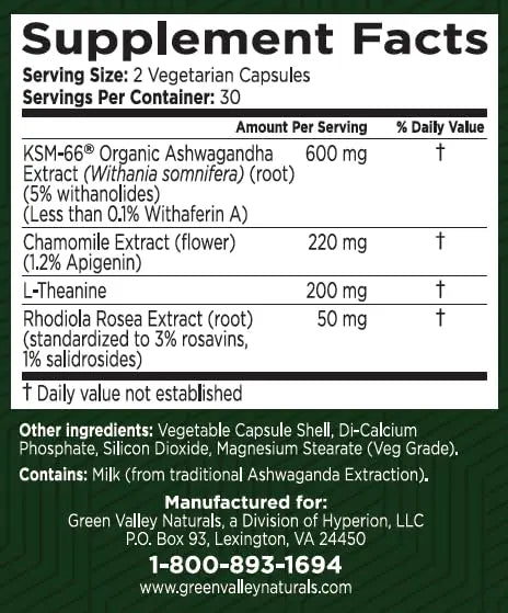 GREEN VALLEY NATURALS My Sleep Miracle Vegan Sleep Support Supplement | Melatonin-Free Formula | Ashwagandha, Chamomile & L-Theanine | Promotes Calm, Relaxation & Restful Sleep | 60 Capsules GREEN VALLEY NATURALSnz supplements