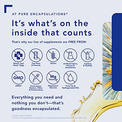 Pure Encapsulations NAC 600 mg - NAC Supplement for Lung Health & Immune Support Pure EncapsulationsUS supplements