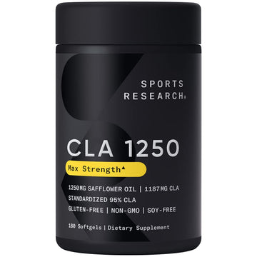 Sports Research CLA - 1250mg with Active Conjugated Linoleic Acid for Men and Women Sports ResearchAu supplements