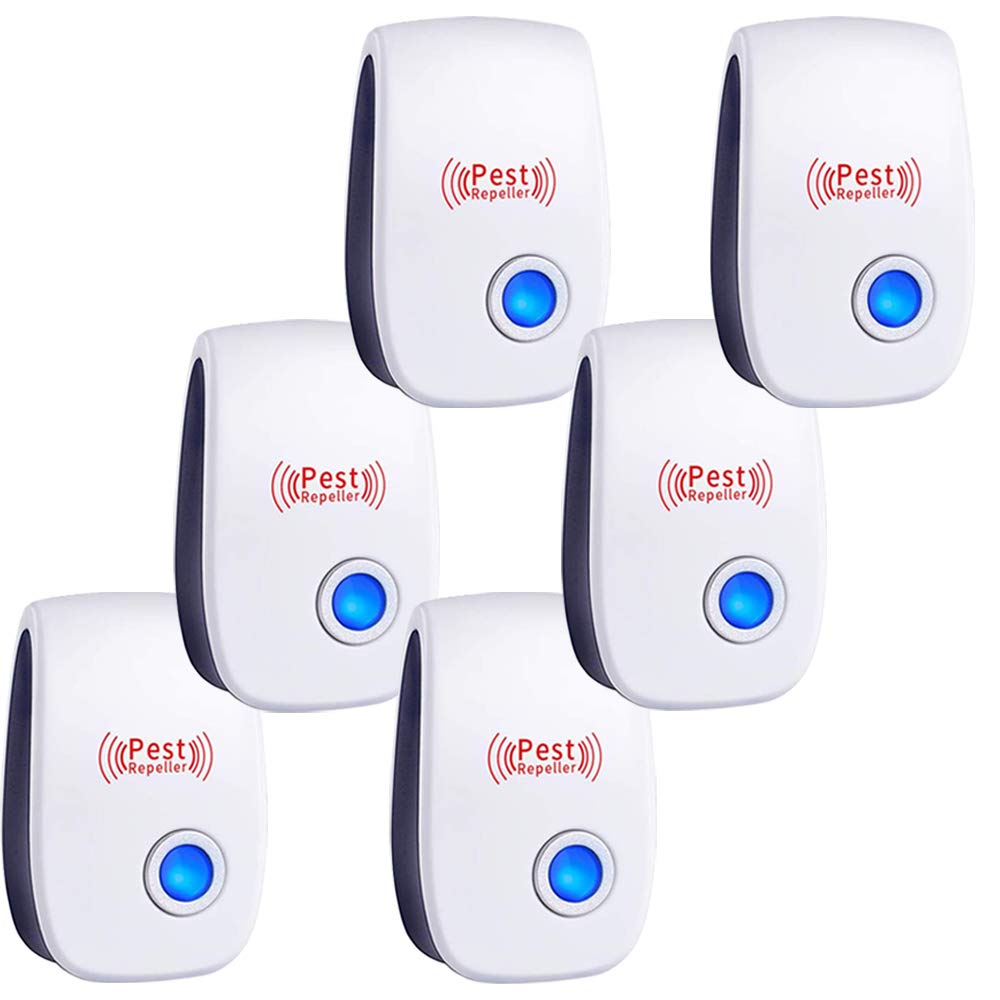 Ultrasonic Pest Repeller 6 Packs Electronic Plug in Indoor Sonic Repellent PalmandpondUS supplements