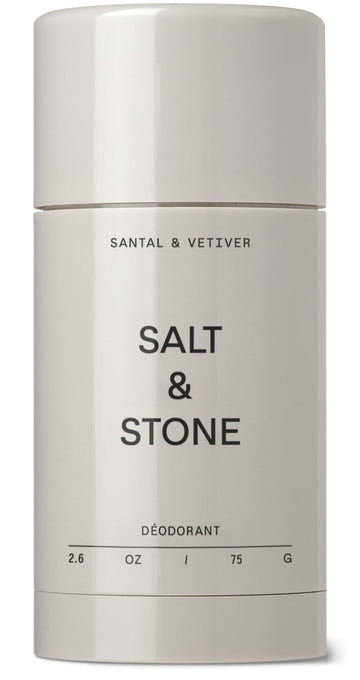 Salt & Stone Aluminum Free Deodorant | Extra Strength 48 Hour Protection for Women & Men | Made with Seaweed Extracts, Niacinamide & Prebiotics | Santal & Vetiver Salt & StoneAu supplements