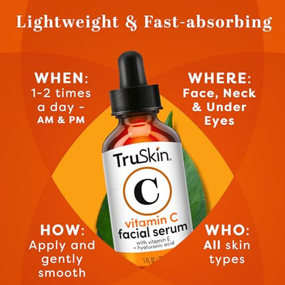 TruSkin Naturals Vitamin C Face Serum Anti Aging Face & Eye Serum TruSkin NaturalsUS supplements