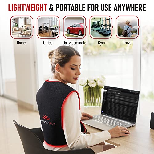 LuminousRLT Red Light Therapy Pad, Adjustable Infrared Light Therapy Back Wrap LUMINOUSRLTAu supplements