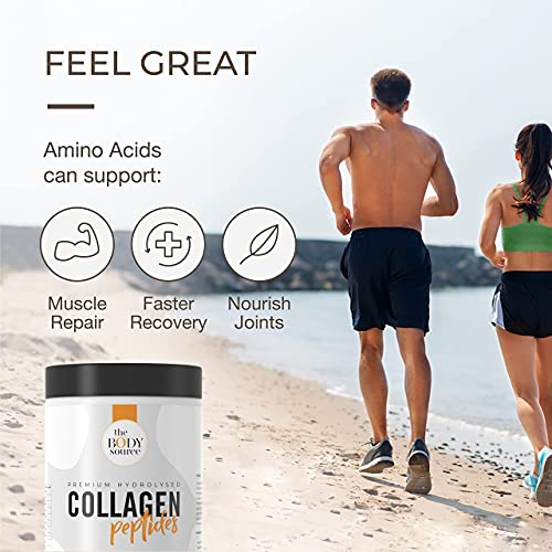 The Body Source Premium Hydrolysed Collagen Powder – 400g Unflavoured Bovine Collagen The Body SourceUS supplements