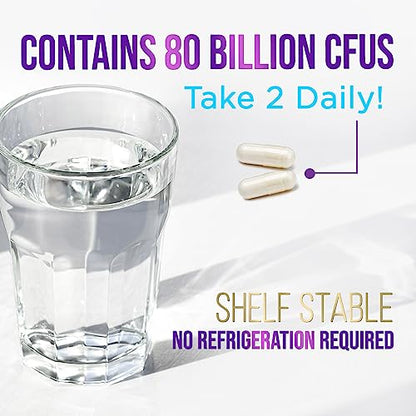 Probiotics for Digestive Health - 80 Billion CFU Guaranteed with Strains for Women's Nature's NutritionUS supplements
