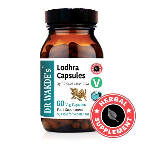 DR WAKDE's Organic Lodhra Capsules (Symplocos racemosa) I 100% Natural Herbal Supplement I 60 Veggie Capsules DR WAKDE'sAu supplements
