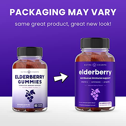 Elderberry Gummies | Sambucus Elderberry Gummies for Adults & Kids | Vitamin C NutraChampsAu supplements