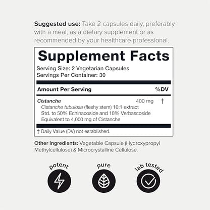 Toniiq Cistanche Tubulosa - (4000mg) Pure Cistanche Supplement for Men - 10x Highly ToniiqUS supplements