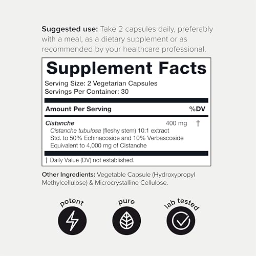 Toniiq Cistanche Tubulosa - (4000mg) Pure Cistanche Supplement for Men - 10x Highly ToniiqUS supplements