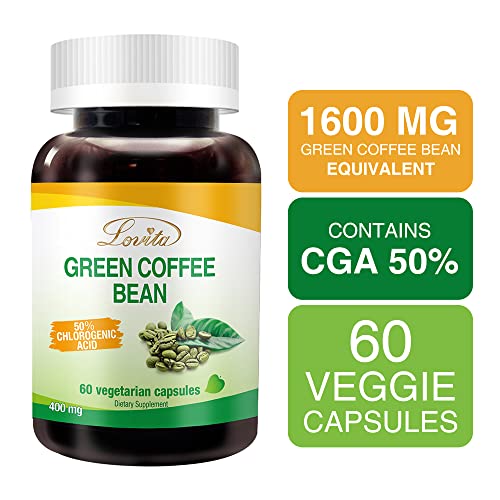 Lovita High-Potency Green Coffee Extract: 1600mg Equivalent, 50% Chlorogenic Acid LovitaAu supplements