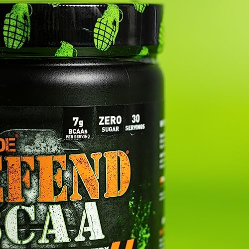Grenade Defend BCAA Powder, Green Apple, 390 g (7 g BCAA's Per Serving - 30 Servings GrenadeUS supplements