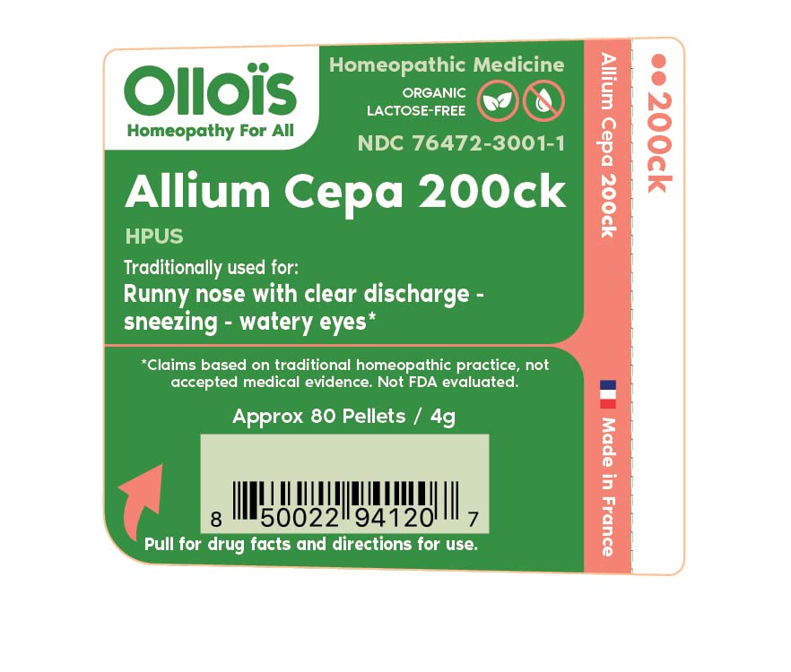 OLLOIS Allium Cepa 200ck Organic & Lactose-Free Homeopathic Medicine, 80 Pellets (Pack of 1) OLLOÏSAu supplements