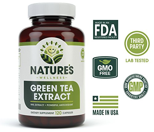 Green Tea Extract 98% Standardized with EGCG | Healthy Weight Support, Metabolism Natures WellnessUS supplements