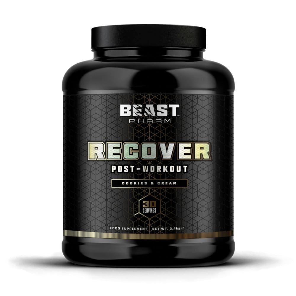 Beast Pharm | Recover Whey Protein Powder | 2.4kg/30 Servings | Cookies & Cream Beast PharmAu supplements