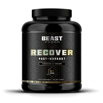 Beast Pharm | Recover Whey Protein Powder | 2.4kg/30 Servings | Cookies & Cream Beast PharmAu supplements