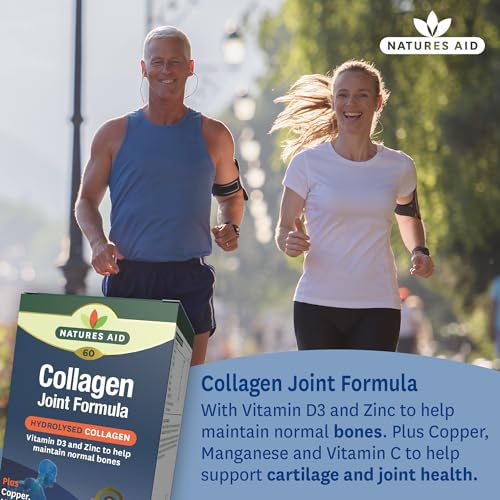 Natures Aid Collagen Joint Formula with Vitamin C, Copper and Manganese, Cartilage and Joint Health, 60 Capsules natures aidAu supplements
