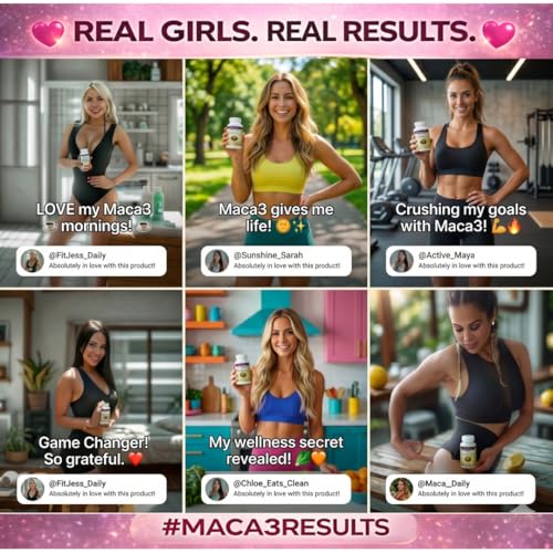 Maca 3 Capsules – Black, Red & Yellow Maca Root Blend – Feminine Balance & Natural Body Support – Herbal Formula Curvy FruitAu supplements