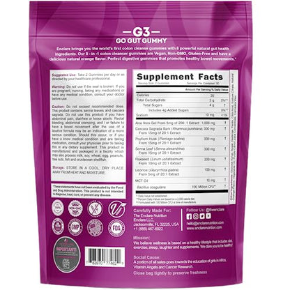 Colon Cleanse Gummies. Chewable, Gentle, Vegan Colon Detox Cleanser. Natural Laxative THE ENCLARE NUTRITIONUS supplements