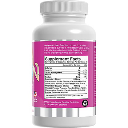 Skinny Fiber 120 Capsules, Appetite Suppressant Effective Weight Management for Women Skinny FiberUS supplements