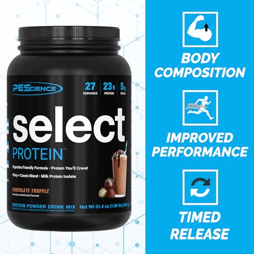 PEScience Select Low Carb Protein Powder, Chocolate Truffle, 27 Serving, Keto Friendly PEScienceUS supplements