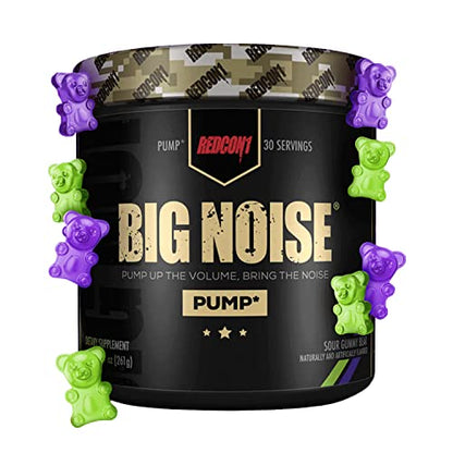 REDCON1 Big Noise Non Stim Preworkout, Sour Gummy Gear - Betaine Anhydrous & Acetyl L REDCON1US supplements