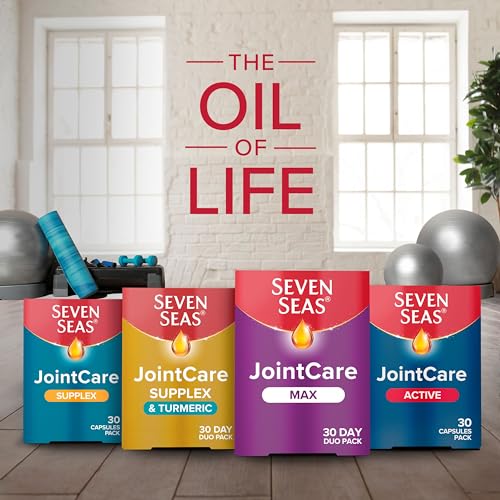 Seven Seas JointCare Max, With High-Strength Glucosamine plus Omega-3, Collagen Seven SeasUS supplements