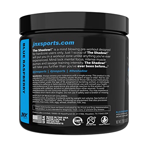 JNX SPORTS The Shadow! 350mg of Caffeine Hard Core Preworkout -Electric Energy JNX SPORTSUS supplements