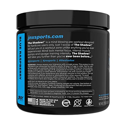 JNX SPORTS The Shadow! 350mg of Caffeine Hard Core Preworkout -Electric Energy JNX SPORTSUS supplements