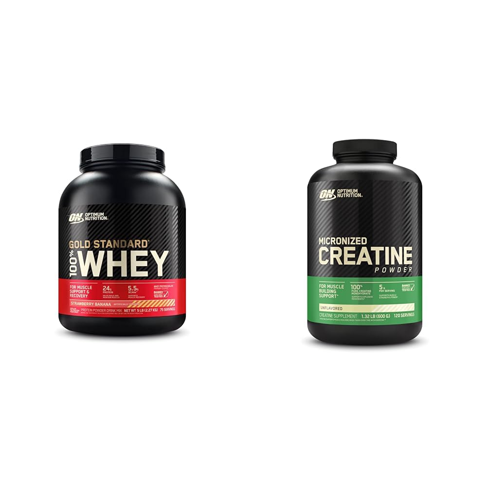 Optimum Nutrition Gold Standard 100% Whey Protein Powder, Strawberry Banana Optimum NutritionUS supplements