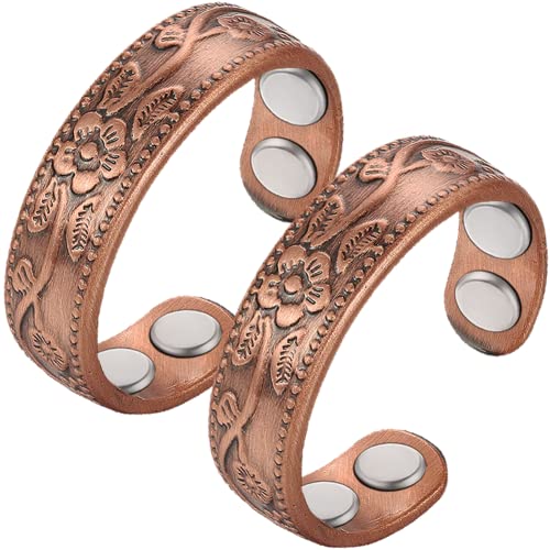 Vicmag Copper Magnetic Ring for Women, Lymphatic Drainage Ring Ladies Fingers Thumb VicmagUS supplements