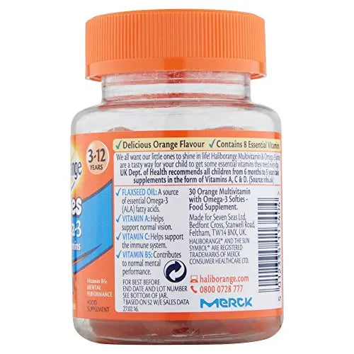Haliborange Kids Vitamins Omega-3 and Multivitamin Orange Softies 30s HaliborangeAu supplements