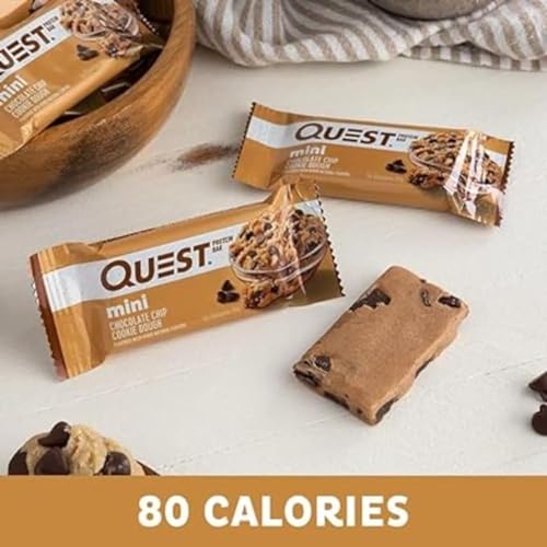 Quest Nutrition Mini Chocolate Chip Cookie Dough Protein Bars, High Protein, Low Carb Quest NutritionAu supplements