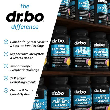 Lymphatic Support Herbal Supplement with Echinacea & Ginger - For Lymph Drainage & Detox DR. BOUS supplements