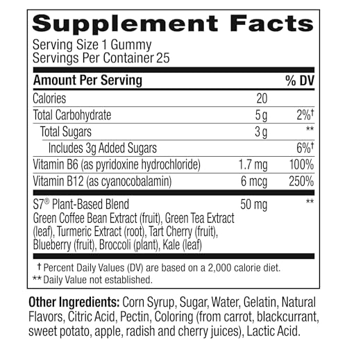 OLLY Pre-Game Energize Workout Gummy Rings, S7 Plant-Based Blend, B Vitamins, Berry OLLYUS supplements