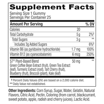 OLLY Pre-Game Energize Workout Gummy Rings, S7 Plant-Based Blend, B Vitamins, Berry OLLYUS supplements